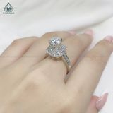  RX356 7.2mm Nhẫn nữ mặt vuông 