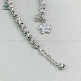  B829 Lắc tay bi 4mm charm hoa 