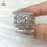  RMX142 FULL MOIS 8mm Nhẫn nam viền baguette 