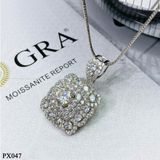  PX047 7.5mm  Mặt dây vuông 