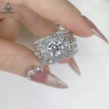  RMX149 8mm Nhẫn nam viền baguette 