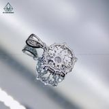  P343 Mặt dây viền tròn hoa 