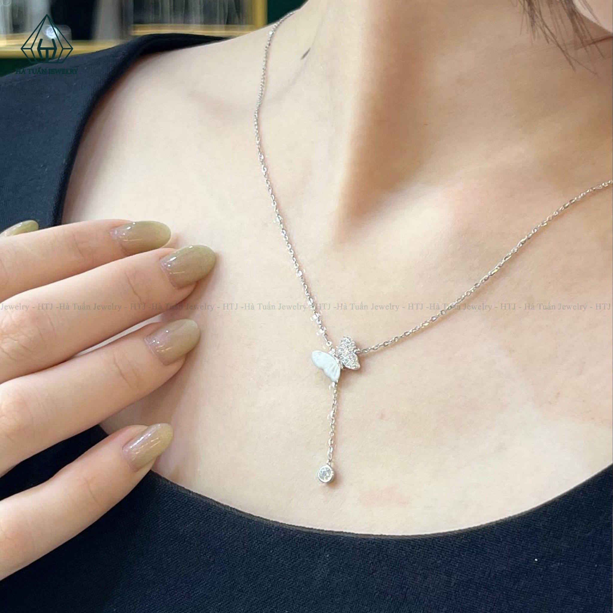  N534 Dây mặt liền bướm treo bi 