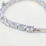  BGX205 Lắc tay full đá CZ oval 