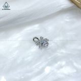  P368 Mặt dây nơ đính viên đá cz 