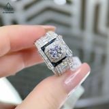  RMX075 7mm Nhẫn nam viền baguette 