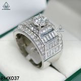  RMX037 6mm Nhẫn nam viền baguette 