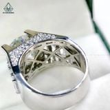  RMX083 12mm Nhẫn nam phối baguette 