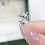  EX321 5mm Bông tai hoa cánh nhọn xen kẽ 