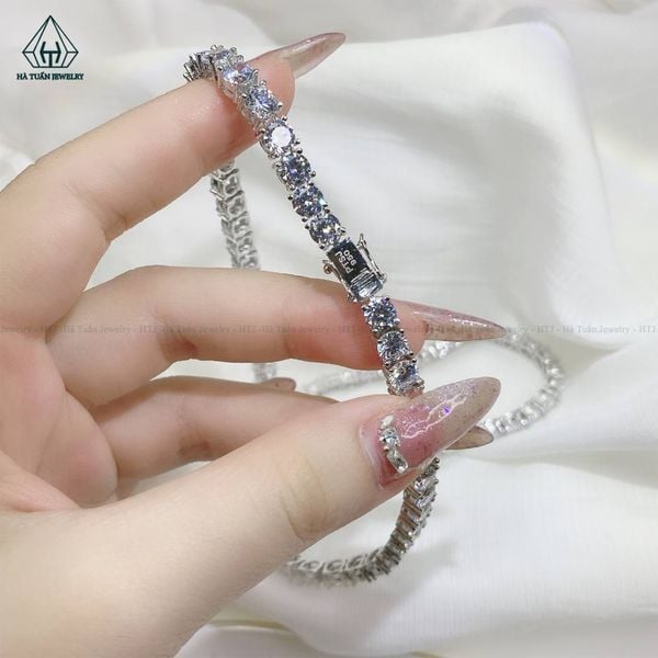  NCX085 5mm Dây chuyền full đá CZ 