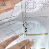  N449 Dây chuyền mặt sao xanh rung 