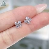  E902 Bông tai tròn đá X 