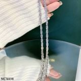  NCX038 4mm Dây chuyền vuông xoắn móc máy 