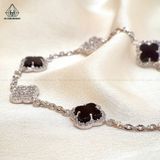  B864 Lắc tay Van xen kẽ mã não viền đá 