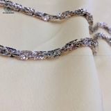  NCX038 4mm Dây chuyền vuông xoắn móc máy 