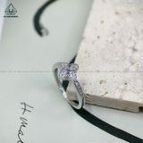  RX269 Nhẫn hoa bốn cánh đá CZ 
