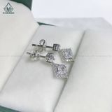  E933 Bông tai treo viền vuông 