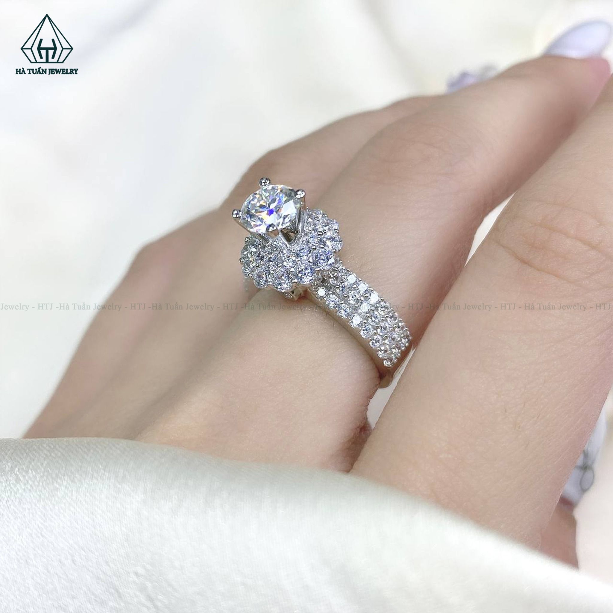  RX417 6mm Nhẫn nữ viền tròn 