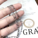  NCX044 Dây chuyền hoa dập giữa nhỏ 