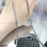  NCX034 2.5mm Dây chuyền mì kim cương 