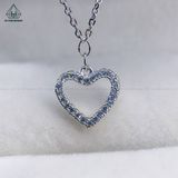  N441 Dây chuyền xích khúc mặt tim đá 