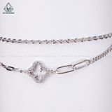  B816 Lắc tay đôi hoa 4 cánh 
