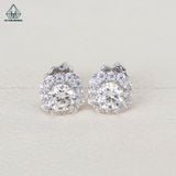  EX361 FULL MOIS 5mm Bông tai viền bát giác 