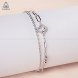  B816 Lắc tay đôi hoa 4 cánh 
