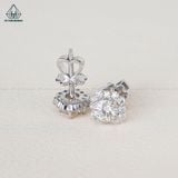  EX361 FULL MOIS 5mm Bông tai viền bát giác 