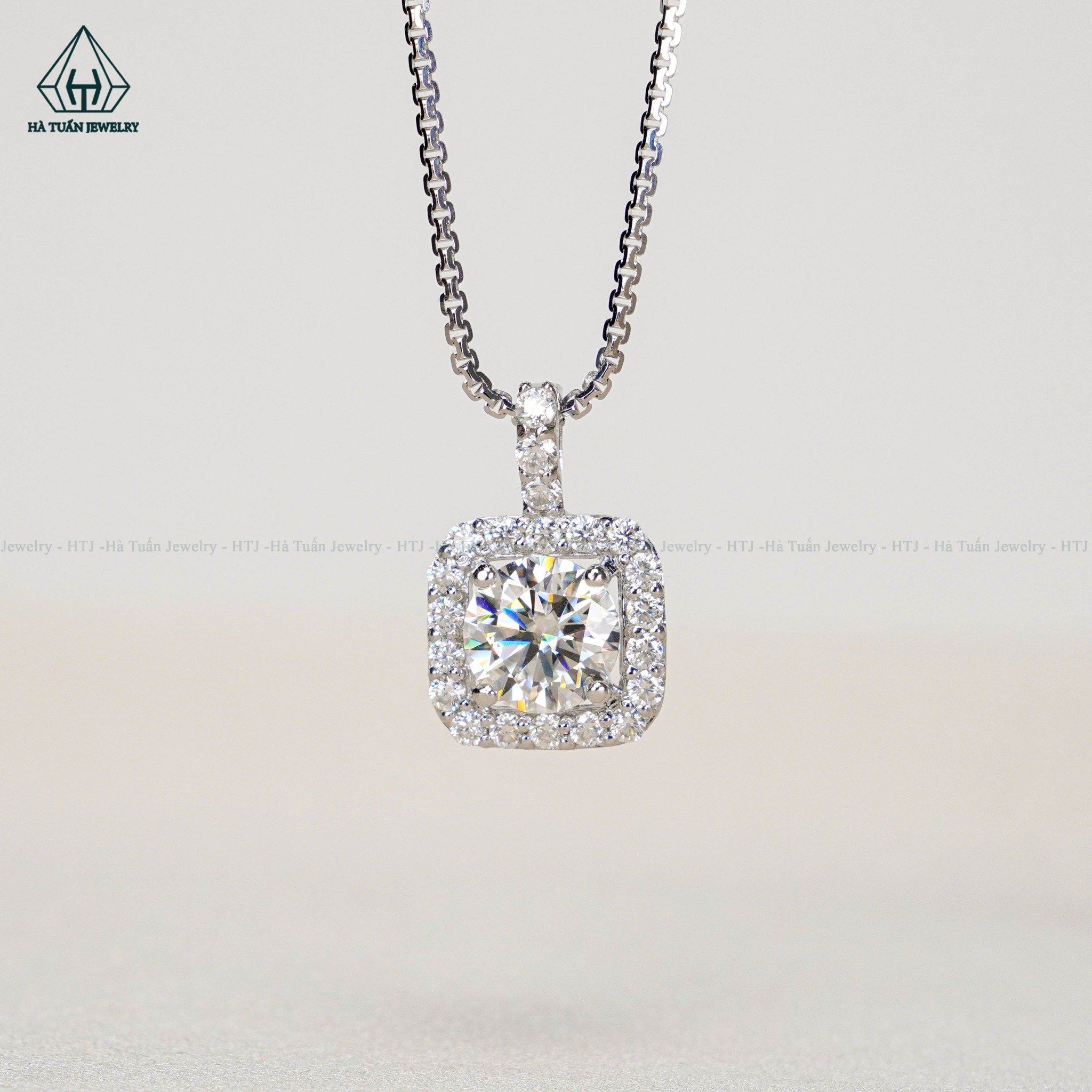  PX082 6mm Mặt halo vuông 