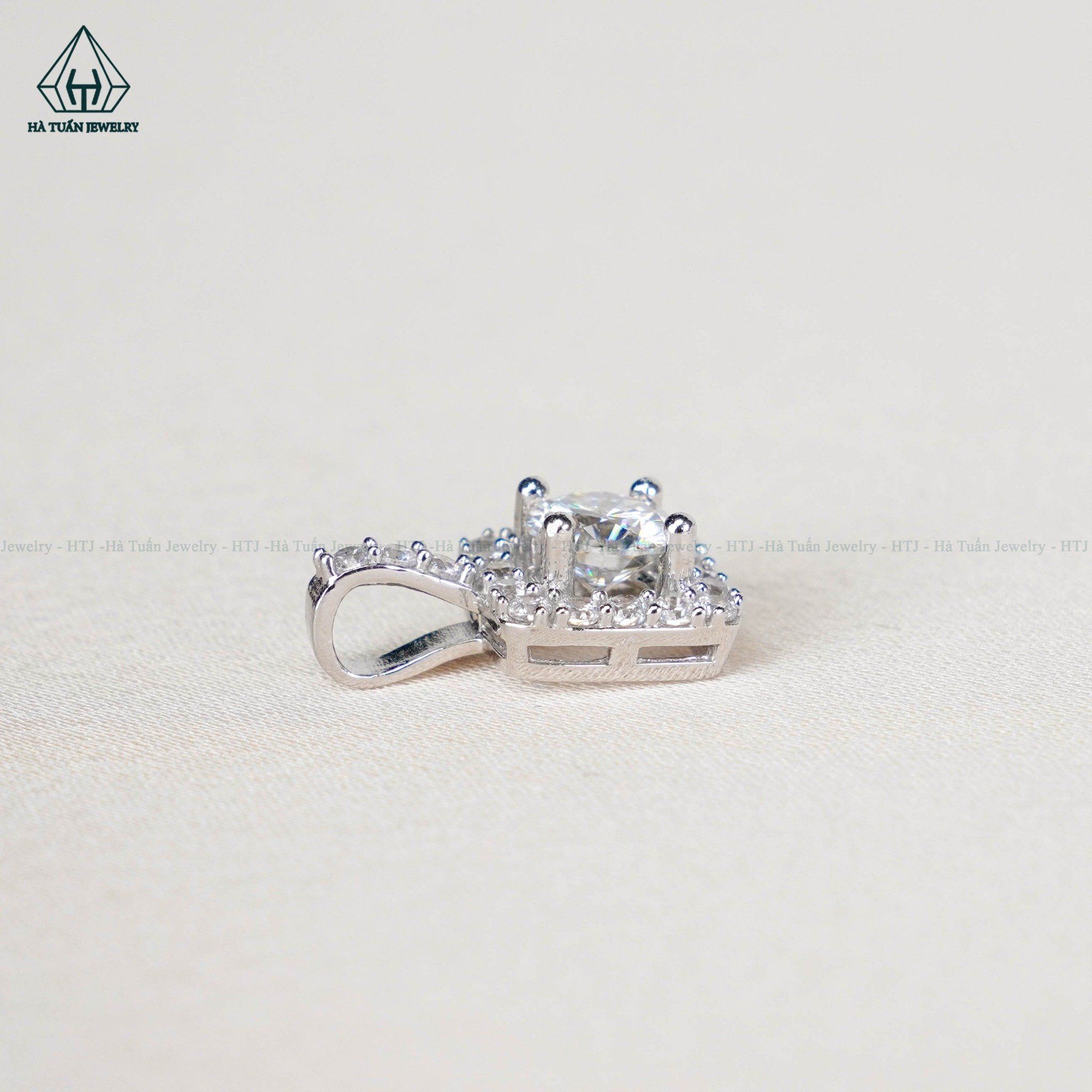  PX082 6mm Mặt halo vuông 