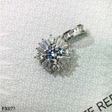  PX077 6.3mm Mặt dây phối baguette 