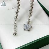  B829 Lắc tay bi 4mm charm hoa 