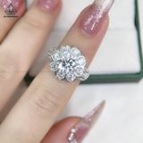  RX346 8mm Nhẫn nữ mặt hoa anh đào 