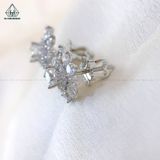  EX308 4.5mm Bông tai hoa 10 cánh nhọn 