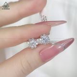  EX160 FULL MOIS 4.5mm bông tai hoa 8 cánh nhọn 