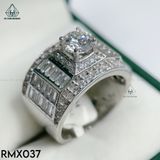  RMX037 6mm Nhẫn nam viền baguette 
