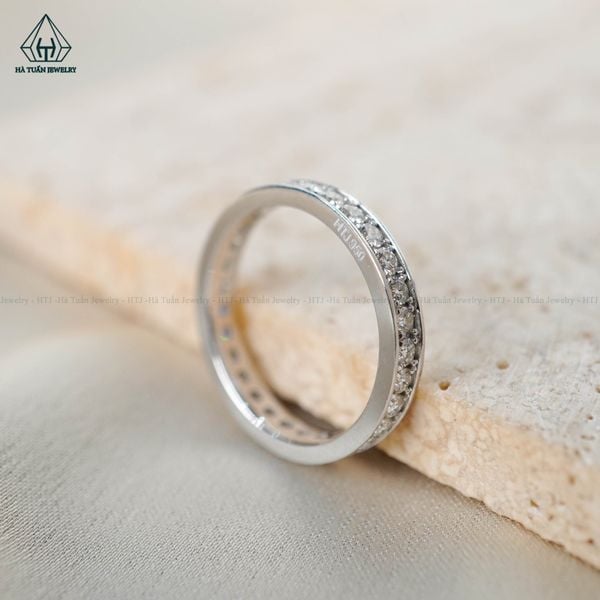  RX222 FULL MOIS 2mm Nhẫn 1 hàng đá 
