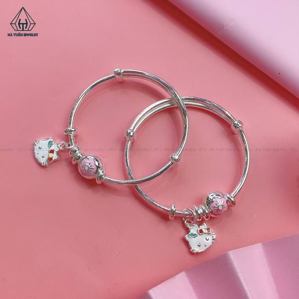  BGB110 Vòng cứng Hello Kitty hoa anh đào 