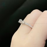  RX388 FULL MOIS 5mm Nhẫn nữ 3 viên chủ 
