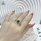  RX260 FULL MOIS 7mm Nhẫn nữ viền hoa 