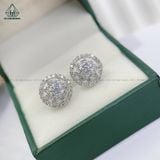  EX227 4.5mm Bông tai hoa viền tròn 