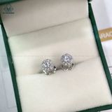  EX055 3.6mm Bông tai viền tấm tròn 