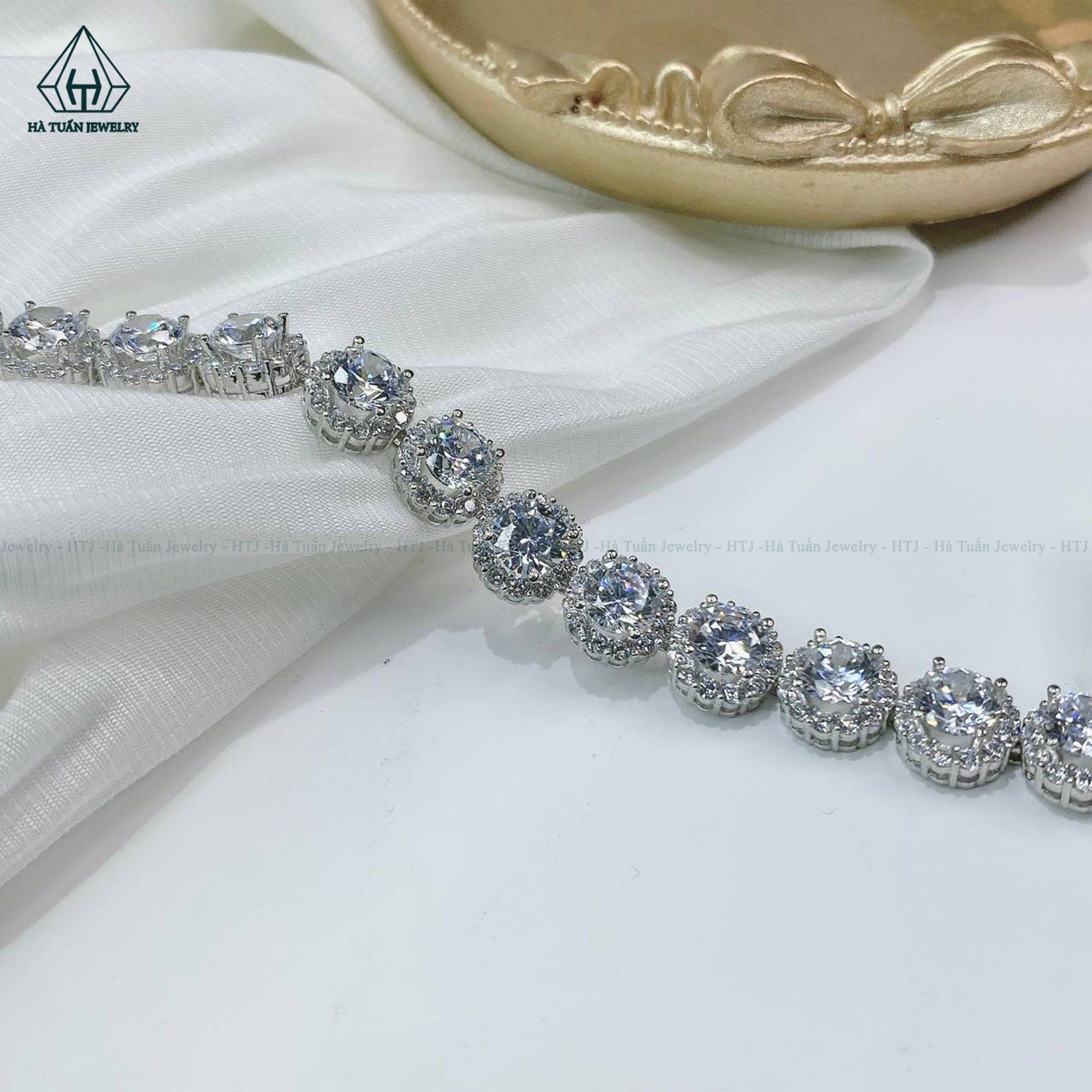  BGX165 Lắc tay 6mm full đá CZ 