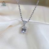  P384 Mặt dây chuyền emerald 9*7mm 