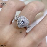  RX077 FULL MOIS viên chủ Heart Modified 7*7 1.2ct 