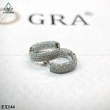  EX144 Bông tai khoen Full Mois 