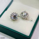  EX057 6mm Bông tai hoa cánh nhọn 