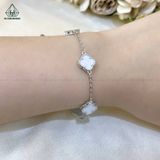  B869 Lắc tay van đá trắng 
