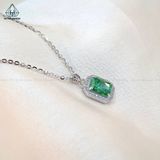  N568 Dây mặt liền đá xanh lá 